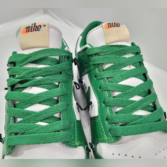NIKE OFF WHITE X DUNK LOW MEN'S SHOE 8.5 PINE GREEN CT0856-100